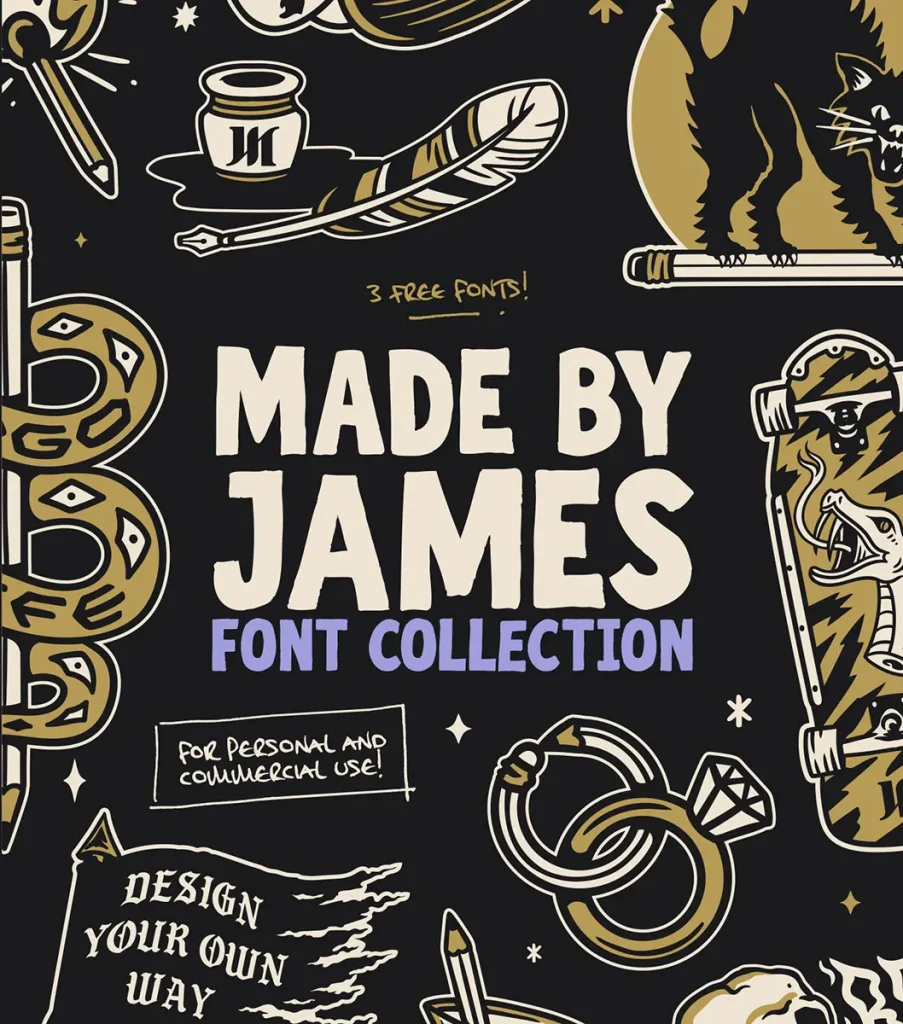 Font Collection - Made By James